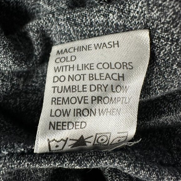 pd&c Men's Long Sleeve 2 Faux Button Henley Shirt, Size Medium, Color Gray - Picture 5 of 5